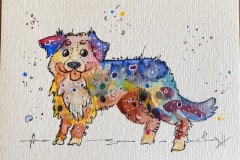 Hund Aquarell - verkauft