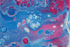 Pouring blau-magenta - Pouring blau-magenta - 20x20