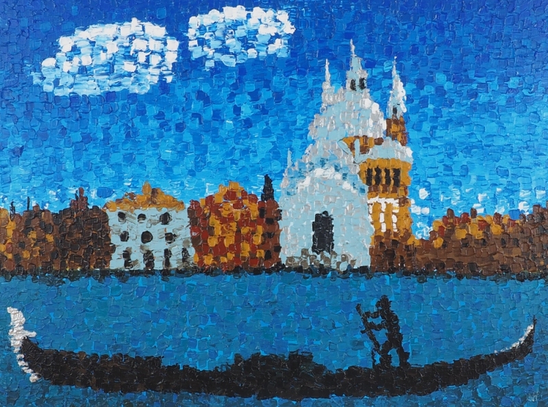 Venedig - Acryl auf Leinwand - 
80x60